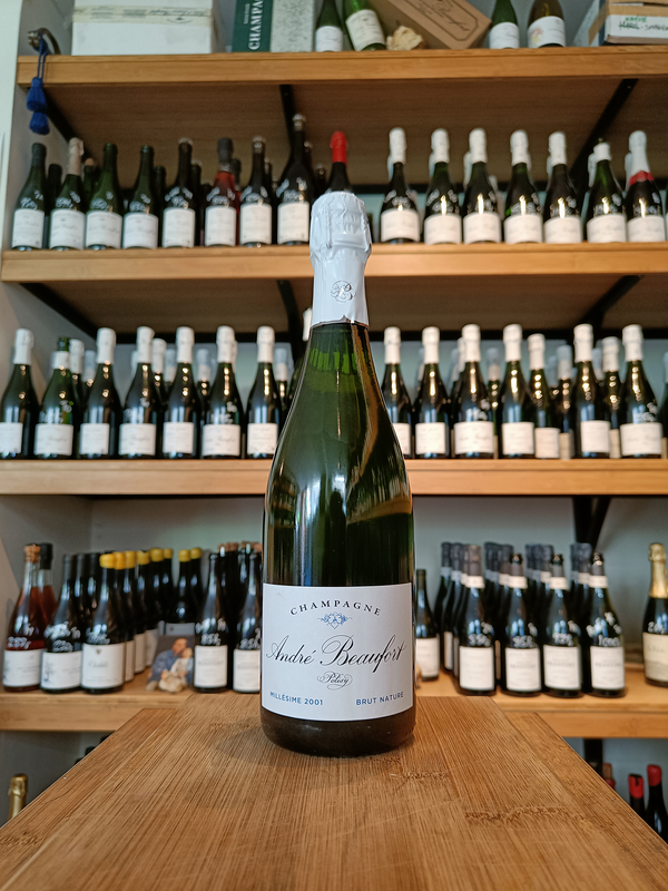2001 Millésime, Polisy, Brut Nature, André Beaufort