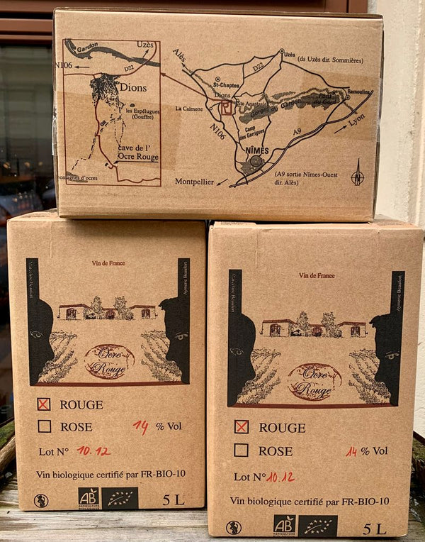 BAG-IN-BOX, Rouge, Vin de France, Domaine l'Ocre Rouge
