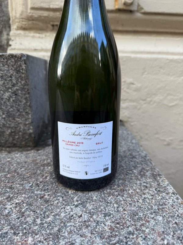 2019 Grand Cru Millésime, Ambonnay, Brut Nature, André Beaufort