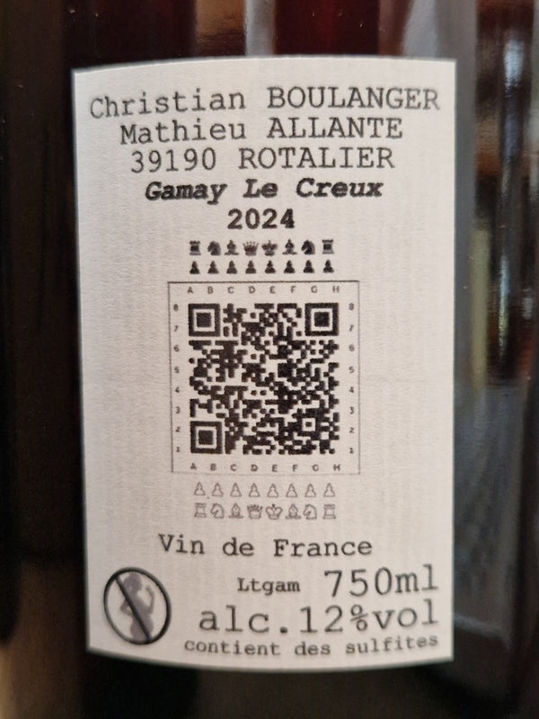 2024 Gamay, Le Creux, Boulanger & Allante