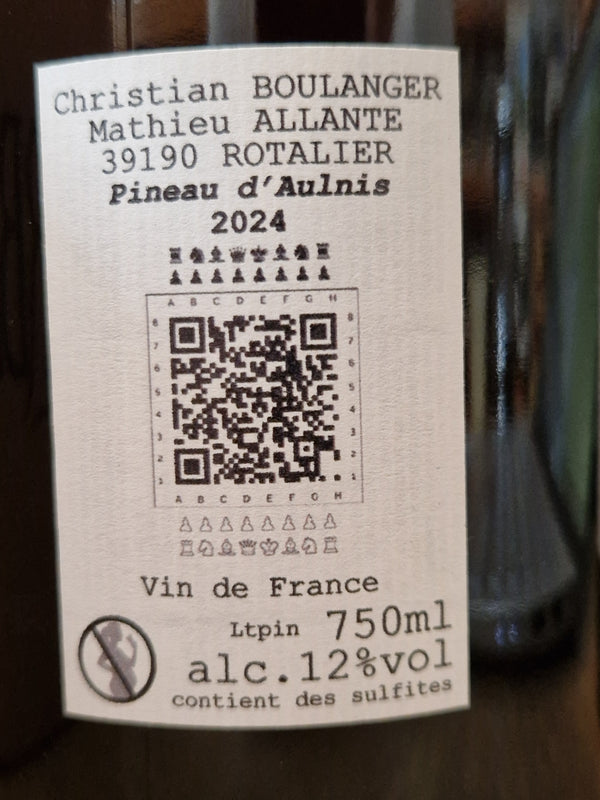 2024 Pineau d'Aunis, La Plante a Huet, Boulanger & Allante