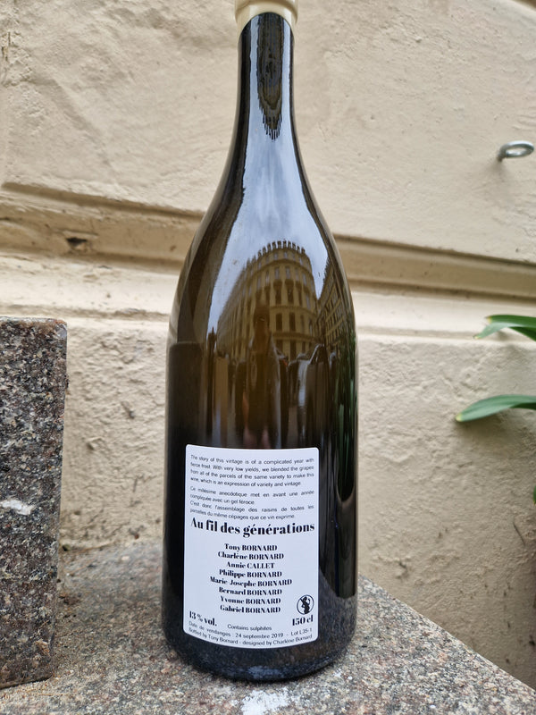 2019 Chardonnay, Au fils de Generations, MAGNUM, Domaine Bornard