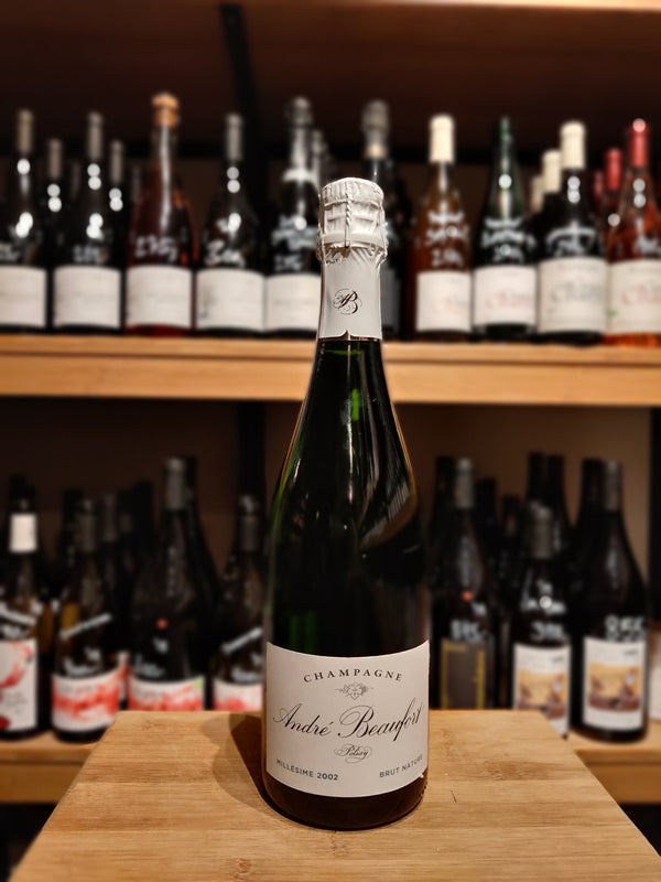 2002 Millesime, Polisy, Brut Nature, Andre Beaufort